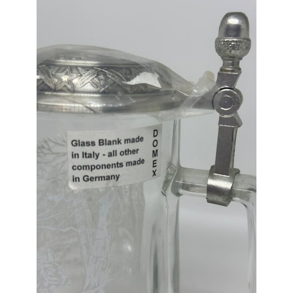 NWT Domex Beer Stein with Pewter Lid – Deer Scene Design – 7" Tall – Collectible - Picture 3 of 9